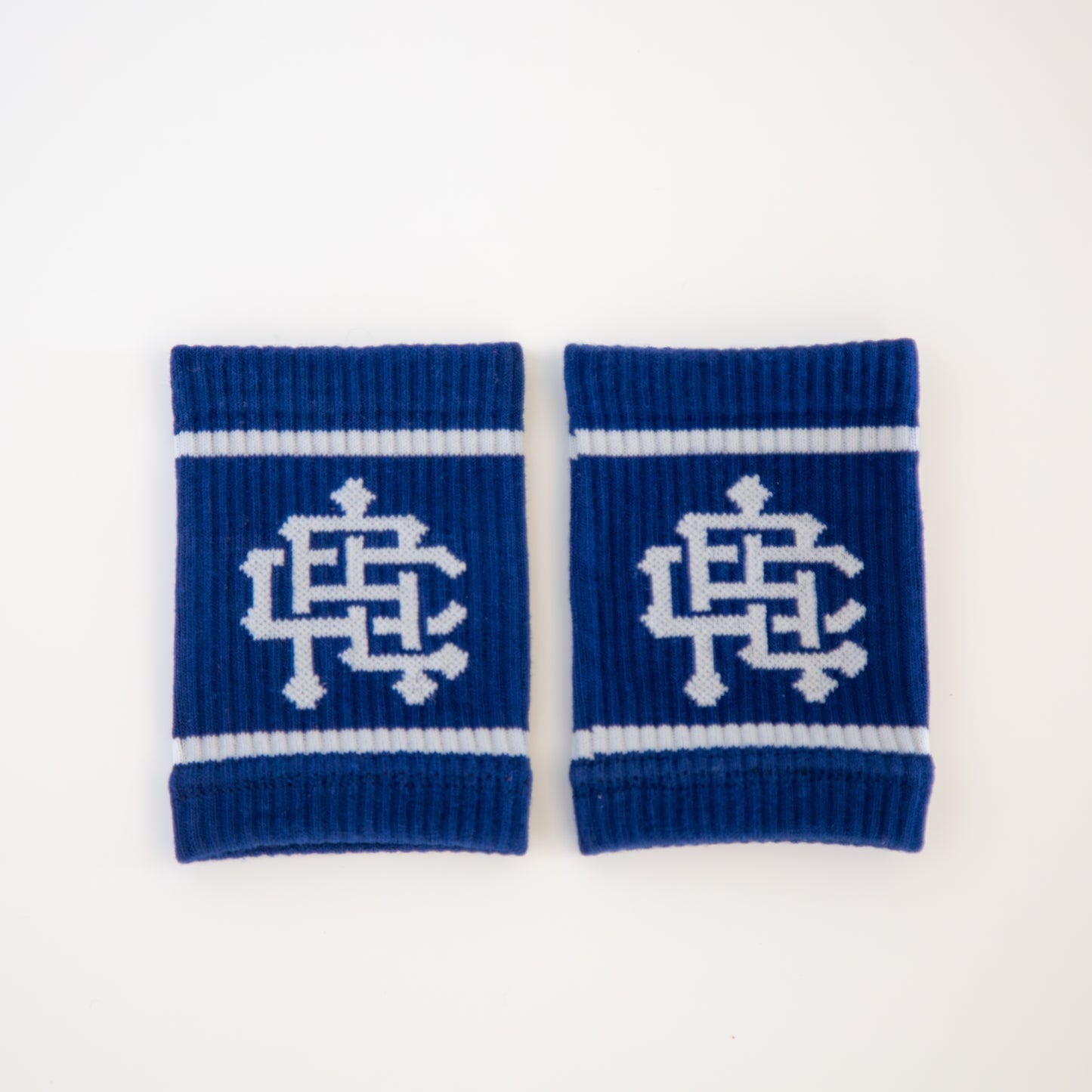 Logo Wrist Sweat Bands- Blue