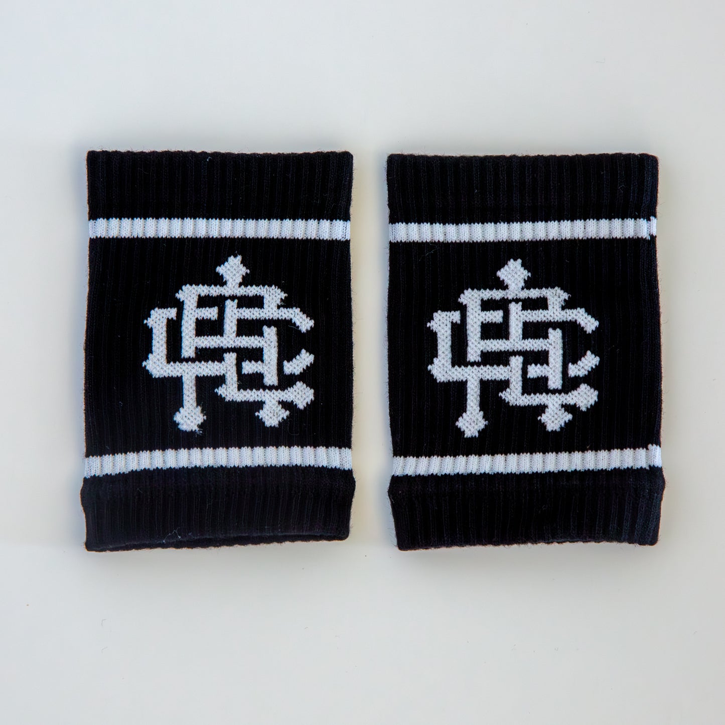 Logo Wrist Sweat Bands- Black