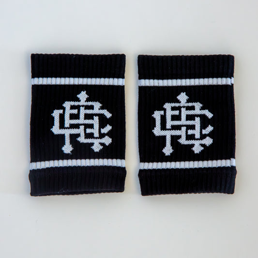 Logo Wrist Sweat Bands- Black