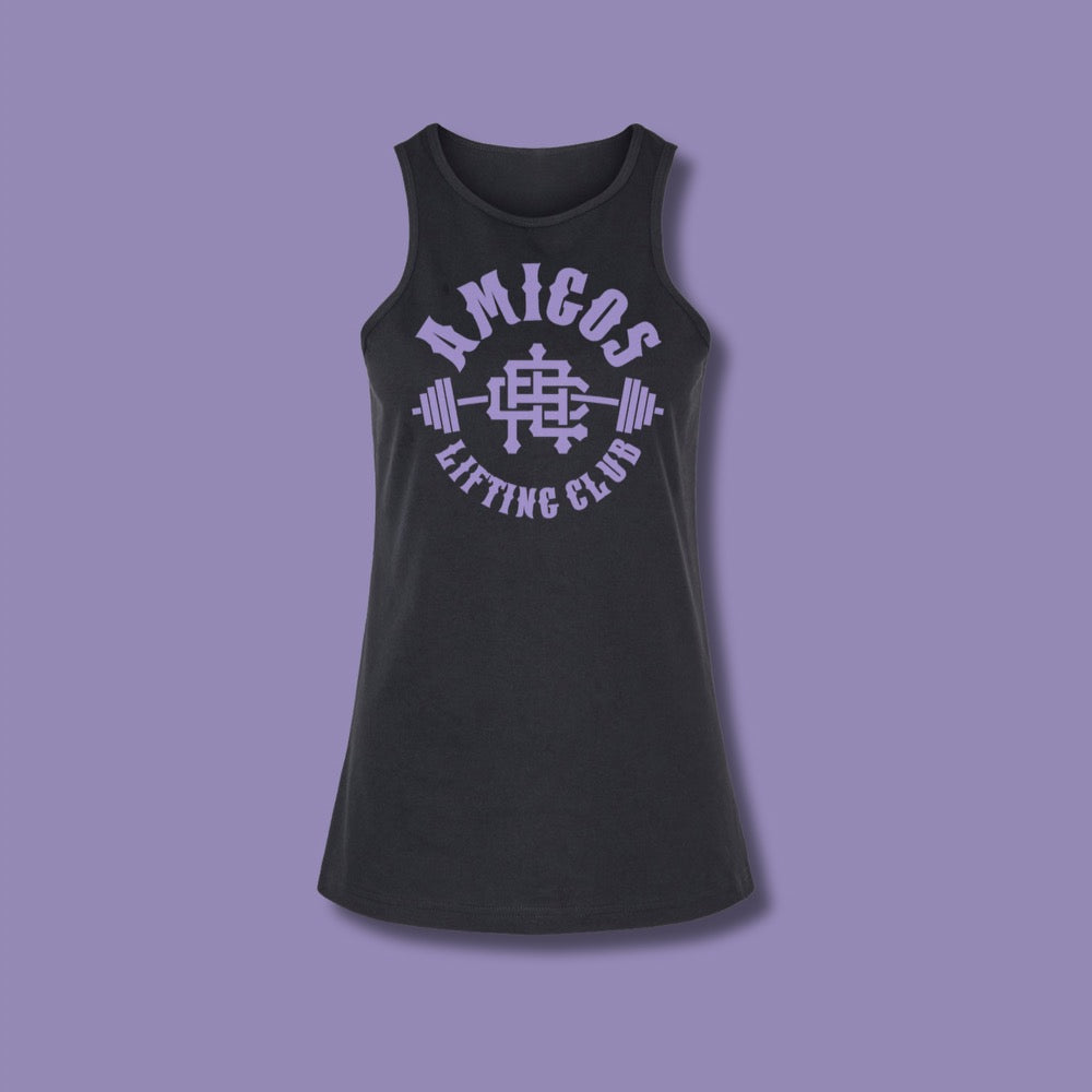 Black and Lilac Logo- Women’s Tank