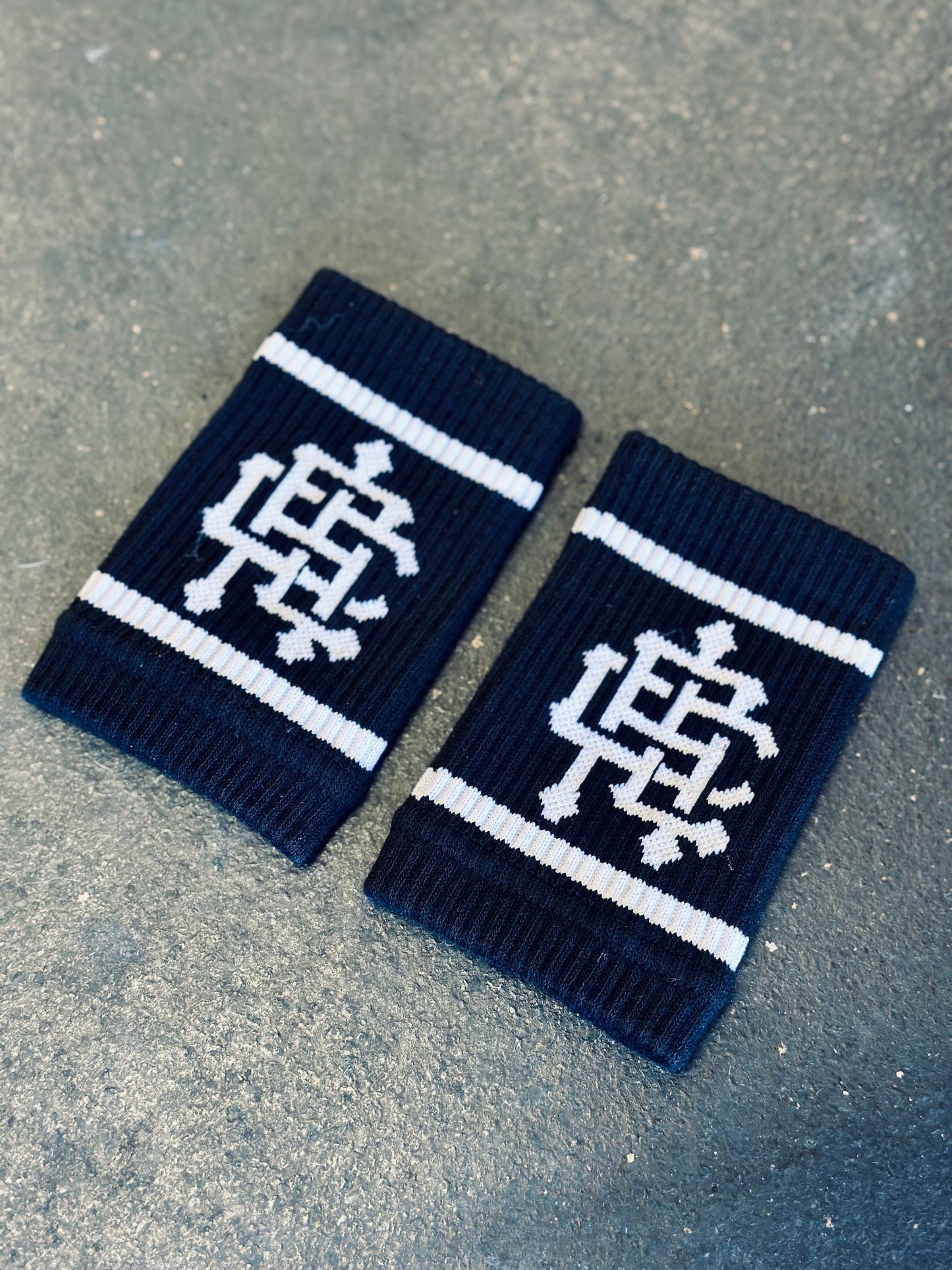 Logo Wrist Sweat Bands- Black