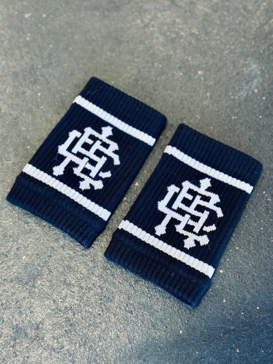 Logo Wrist Sweat Bands- Black